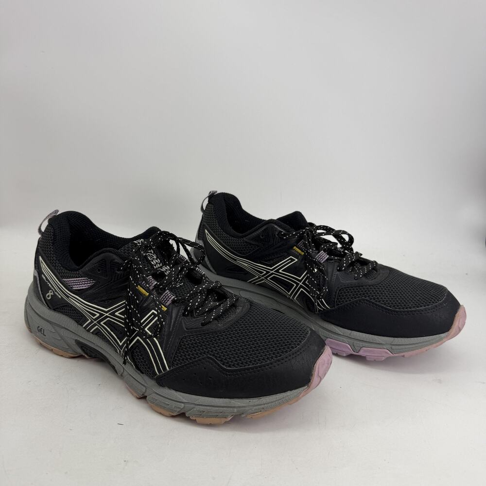 ASICS GEL-Venture 8 Shoes Womens Size 9 Black Trail Running Sneakers Gorpcore